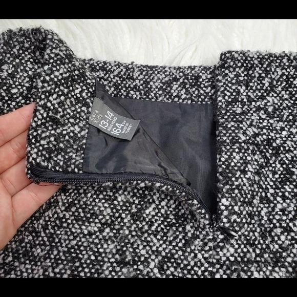 Zara Kids Tweed Fringe Hem Skirt Size: 13-14 - Picture 6 of 6